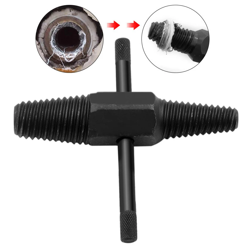 Herramienta de fontanero para reparación de tuberías de agua, juego de escariador manual, Extractor de tuberías rotas, válvula triangular, Extractor de cables rotos, 1 unidad