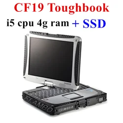 2024 Hot Toughbook for Panasonic CF-19 CF19 CF 19 Laptop i5 cpu 4g ram support Alldata Mb Star Sd Connect C4 C5 C6 Software