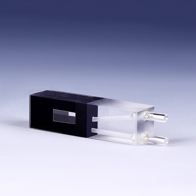 Bild 6: Quarz fluss küvette mit glas rohr (400ul)