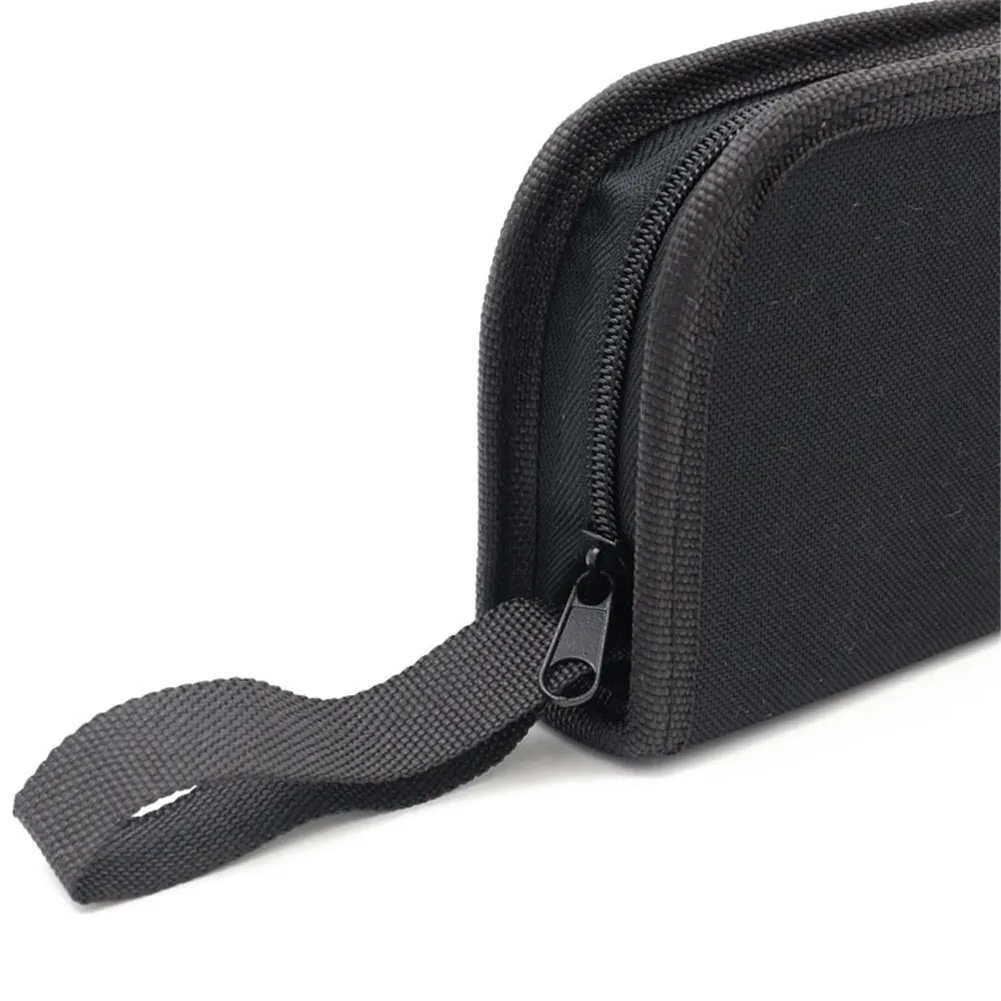 Black Multi-functional Canvas Watch Repair Portable Tool Bag Zipper Storage Tool Zipper Organizer Tool Part Storage Bag