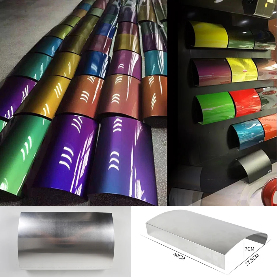 Aluminium U Form Auto Wrap Film Autolack Farbe Display Wasser Transfer Hydrographie Pulver Beschichtung Finish Test Panel MO-A16