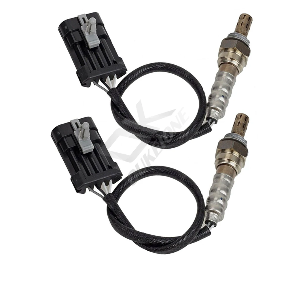 2pcs O2 Oxygen Sensor Front Rear for 1996 1997 1998 1999 2000 2002 Isuzu Rodeo Honda Passport 2.2L 2.6L 4 Wires Lambda 234-4012