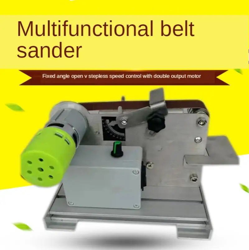 App Small Mini Electric Belt Machine Polishing Machine Electric Sander Knife Sharpener Diy Desktop Sander