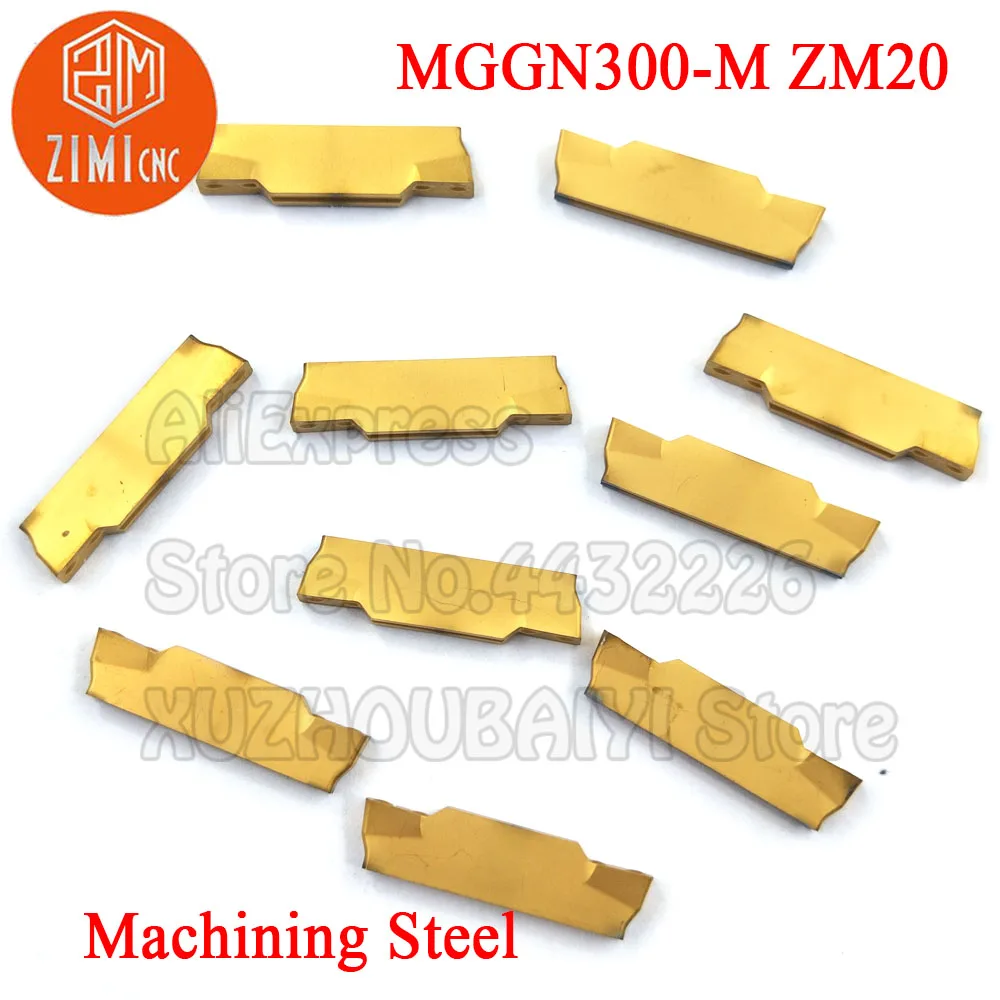 MGMN300 MGMN300-M ZM20 MGMN300 M 카바이드 그루 빙 인서트 선삭 공구 커터 홈 붙이 홈 금속을위한 CNC 선반 절삭 공구