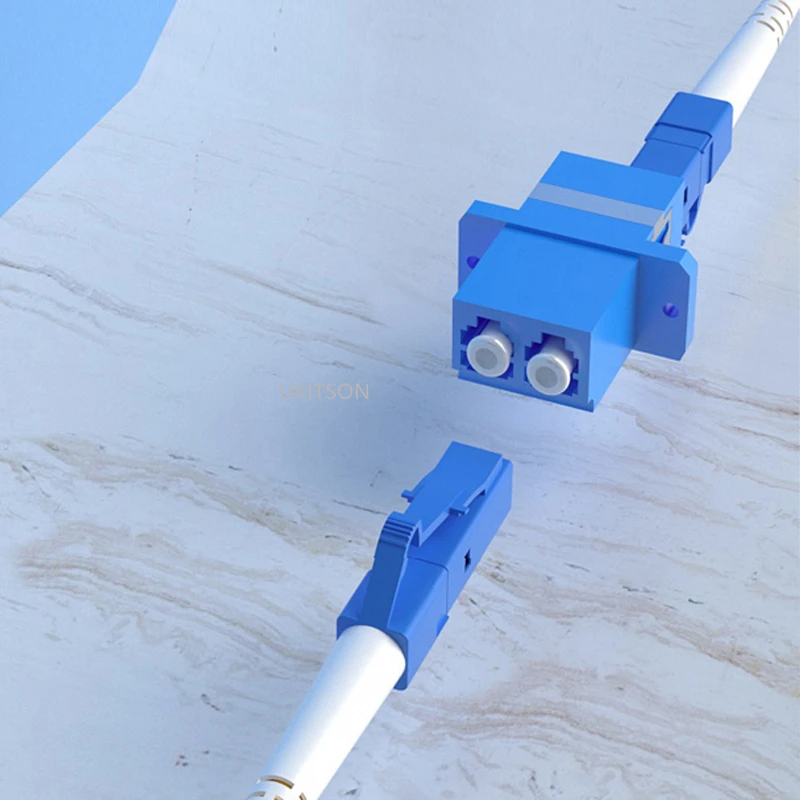 LC To LC Duplex Coupler Plug Female Adapter Keystone 2 Ports LC-LC Optical Fiber Connector For Telecom Network Extension