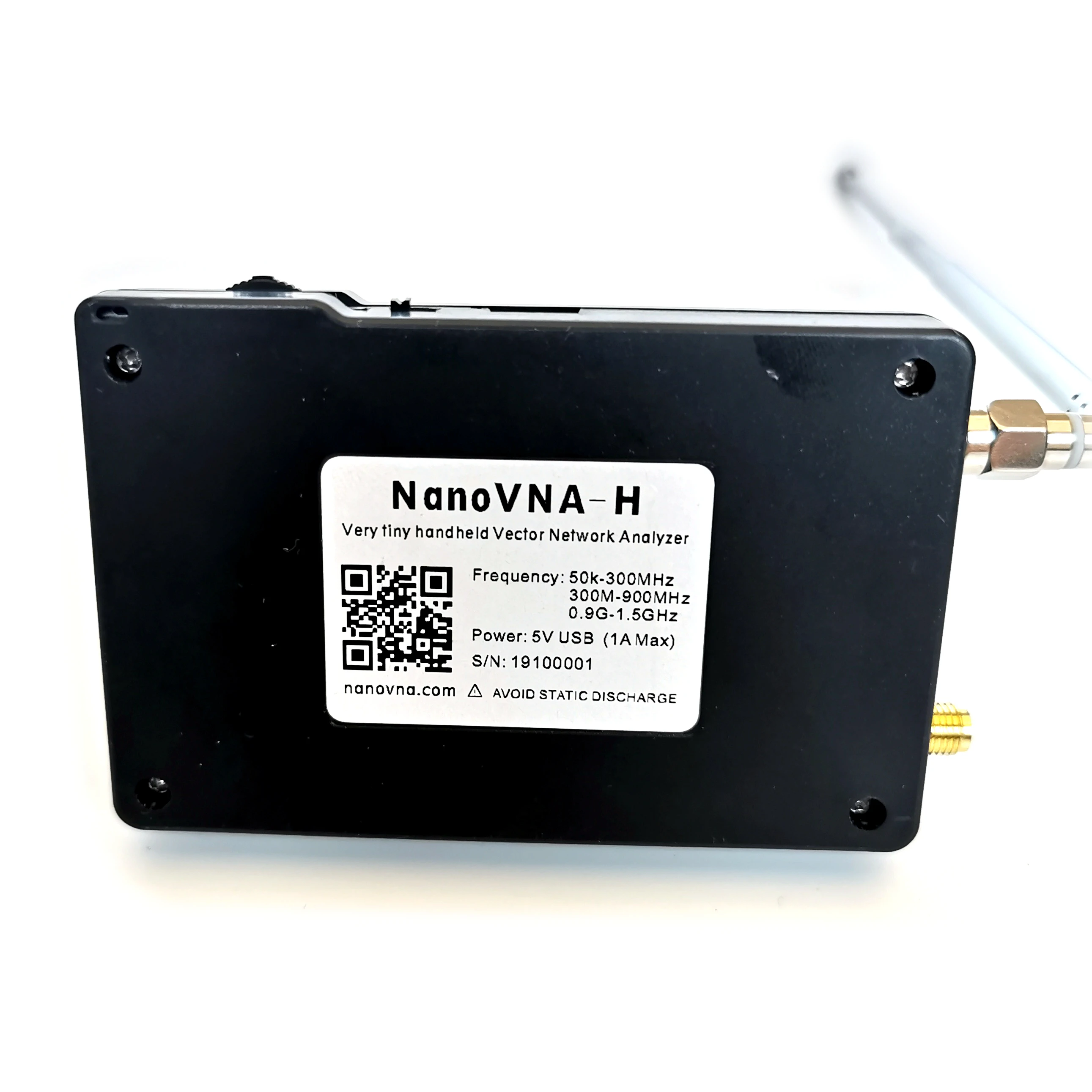 NanoVNA-H 50KHz~1.5GHz VNA HF VHF UHF UV Vector Network Analyzer Antenna Analyzer + Battery + LCD +Plastic Case