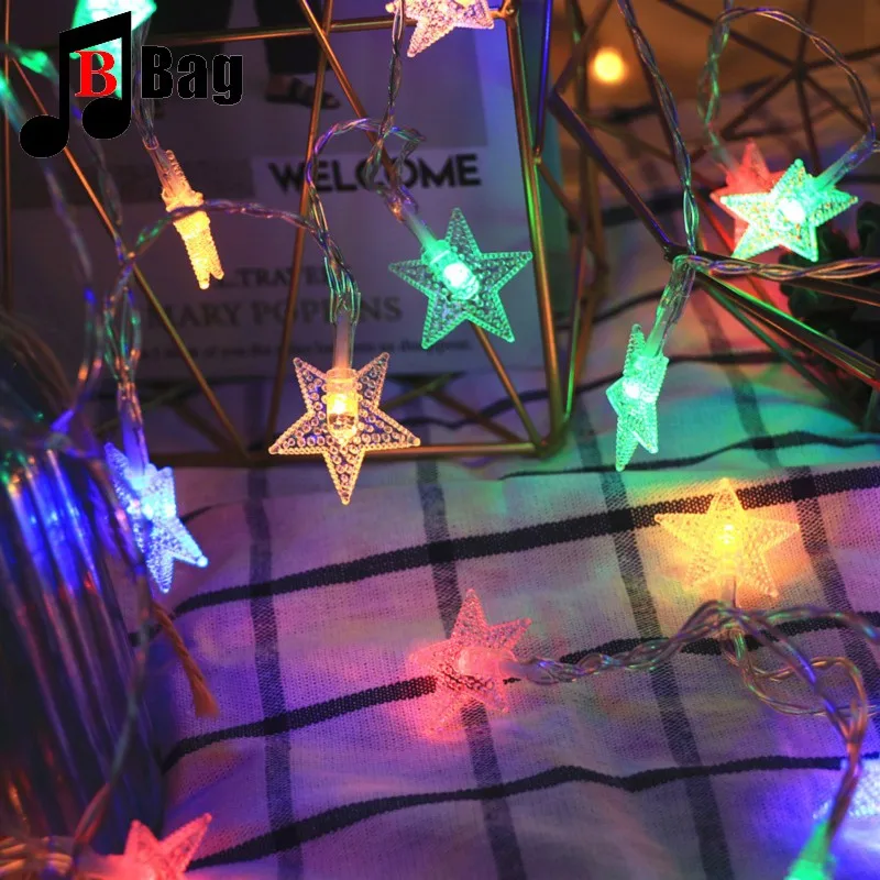 10 star LIGHTS no battery Small light decoration ita bag Accessories night Shiny light candy colors the anime bag trend