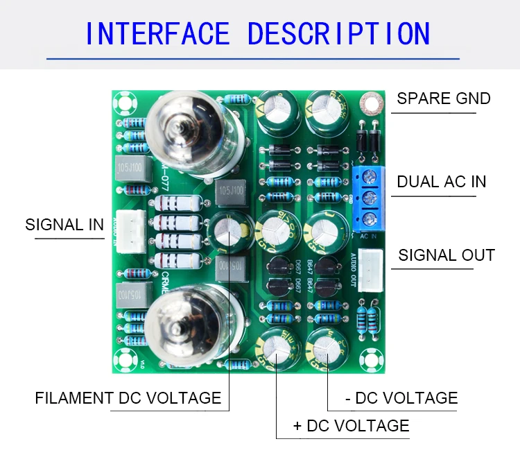 CIRMECH HIFI 진공관 프리 앰프 보드 전자 밸브 앰프 diy 가방 및 완제품