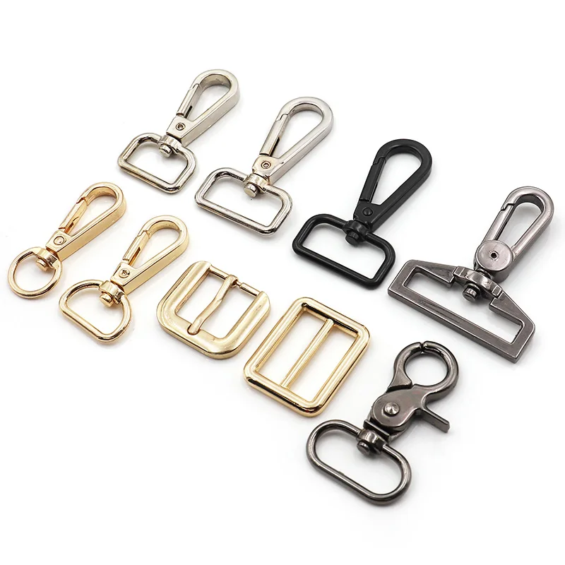 2pcs 14/20/25 /30mm Metal Bags Strap Buckles Lobster Clasp Collar Carabiner Snap Hook DIY KeyChain Bag Part Accessories