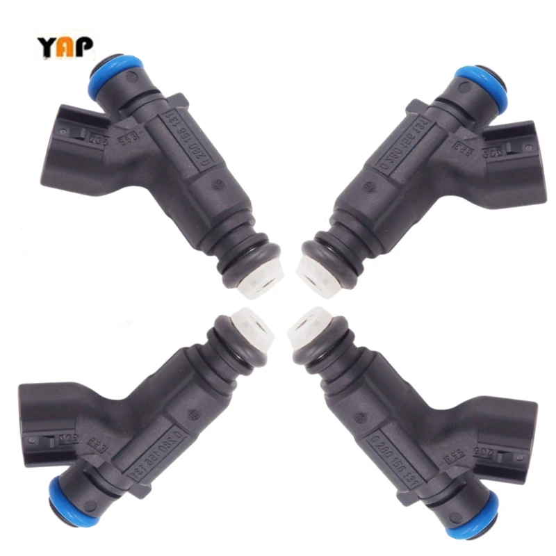 NEW Fuel Injector (4) FOR Dodge Plymouth Neon Stratus 2.0L Cruiser 2.4L CADILLAC CTS SRX 3.6L 0280156131 0280156300 2004-2008