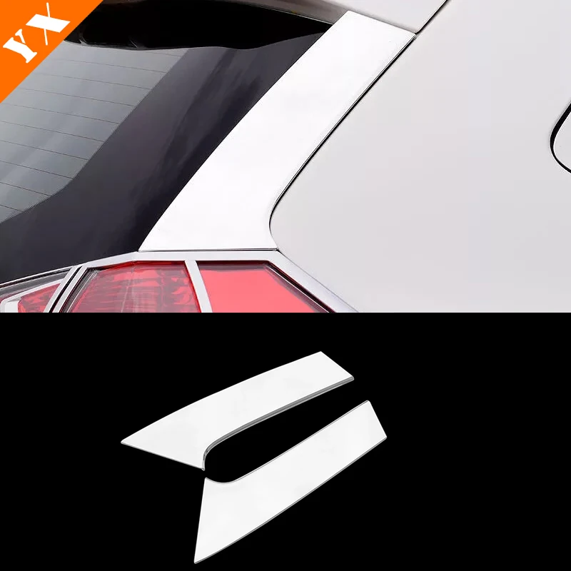 

For Nissan X-trail Xtrail T32 Rogue 2014-2019 Stainless steel Chrome Car Rear Window Glass Side Pillar Wing Cover Trim