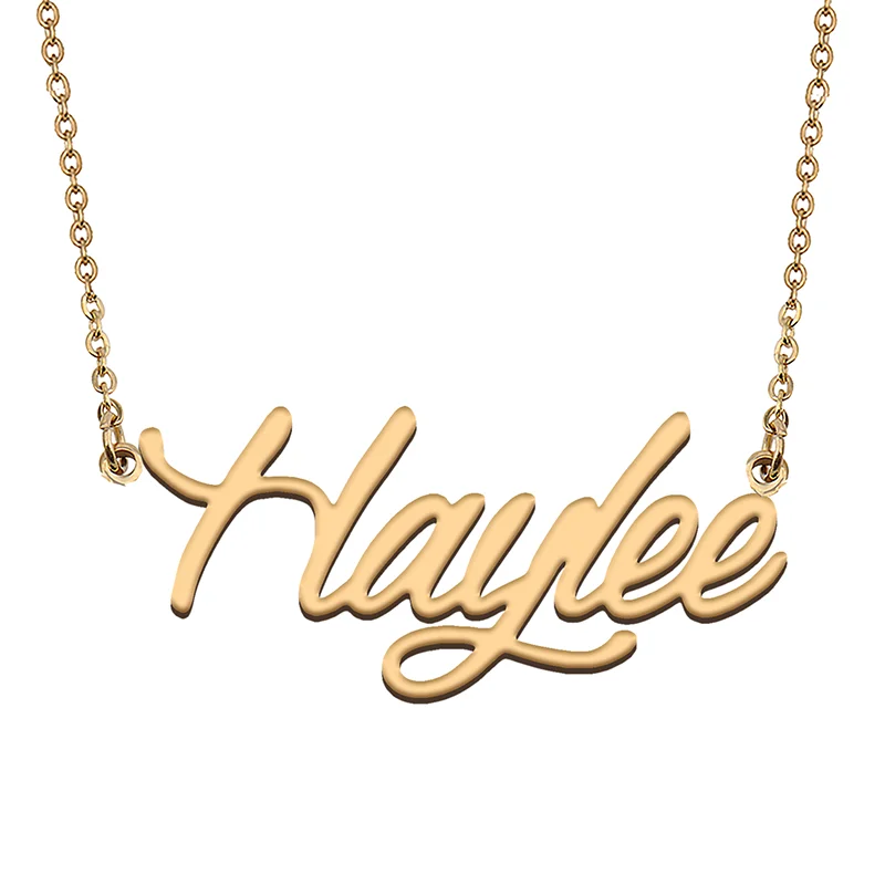 

Haylee Custom Name Necklace Customized Pendant Choker Personalized Jewelry Gift for Women Girls Friend Christmas Present