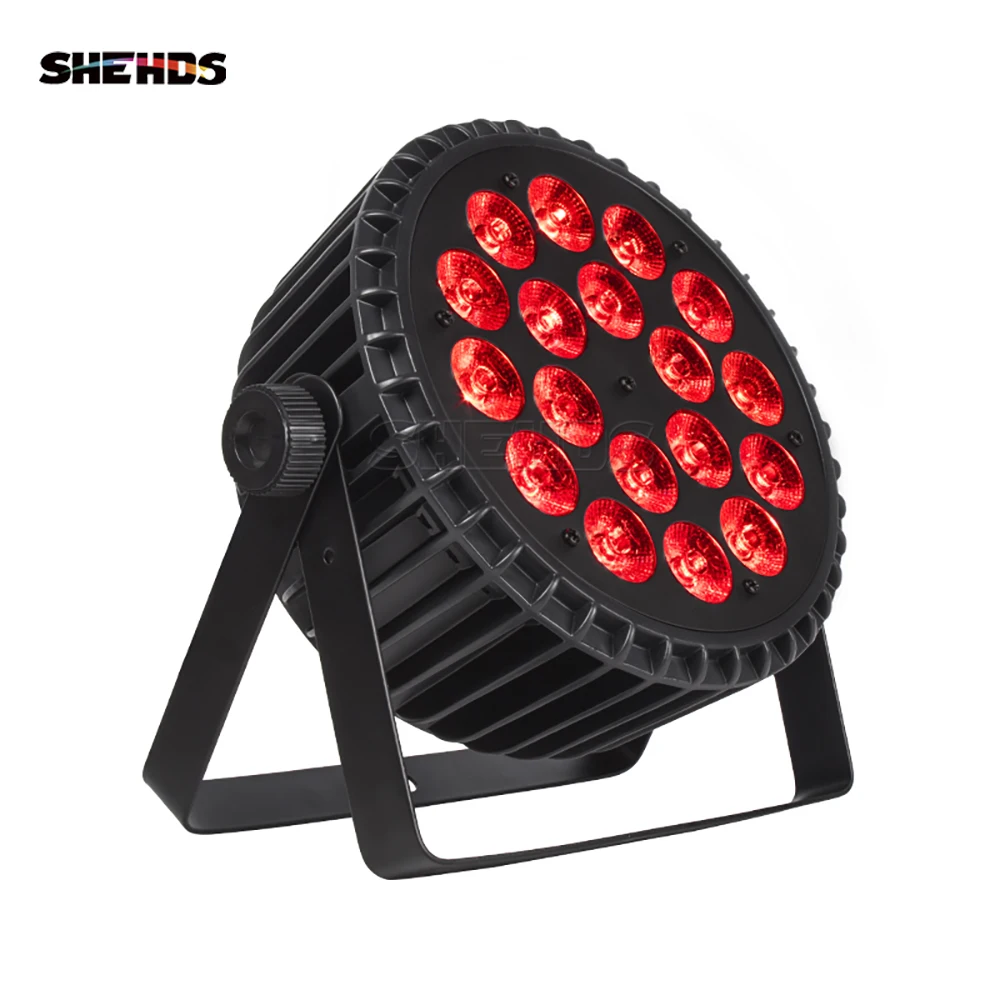 Imagem -02 - Shehds-led Alumínio Par Iluminação Rgbwa Mais uv Dmx ou 10 Canais dj Disco Stage Light 18x18 e 18x12