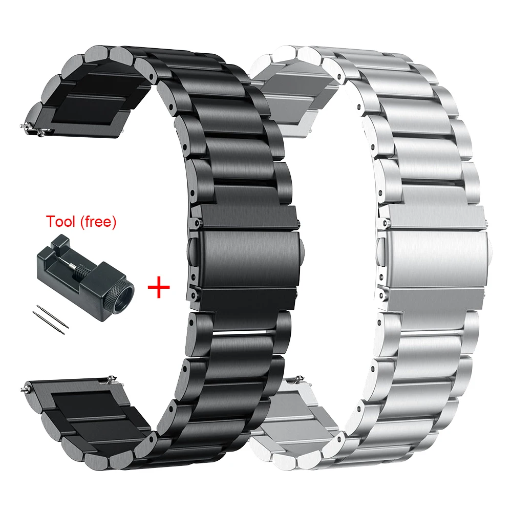 Stainless Steel Strap For LEMFO LEM10 LEM12 I29 Smart Watch Band Metal Quick Release Bracelet Belt For Lemfo I15 ECG K22 Correa