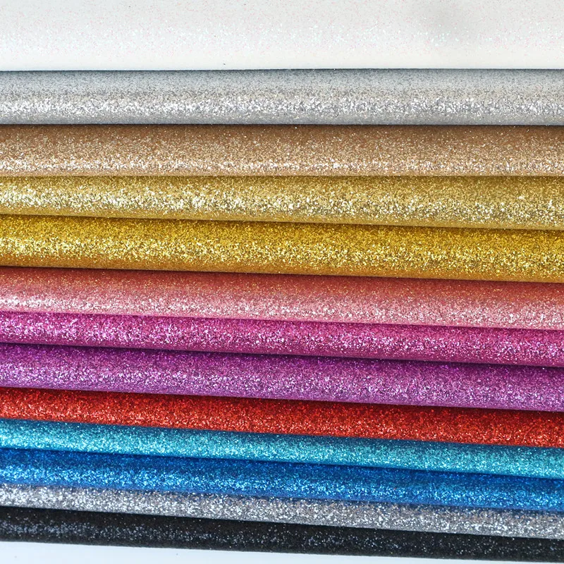 1PC 21CM*29CM A4 Glitter Synthetic Artificial Faux PU Leather Sheet Fabric Diy Bows Craft Supplies