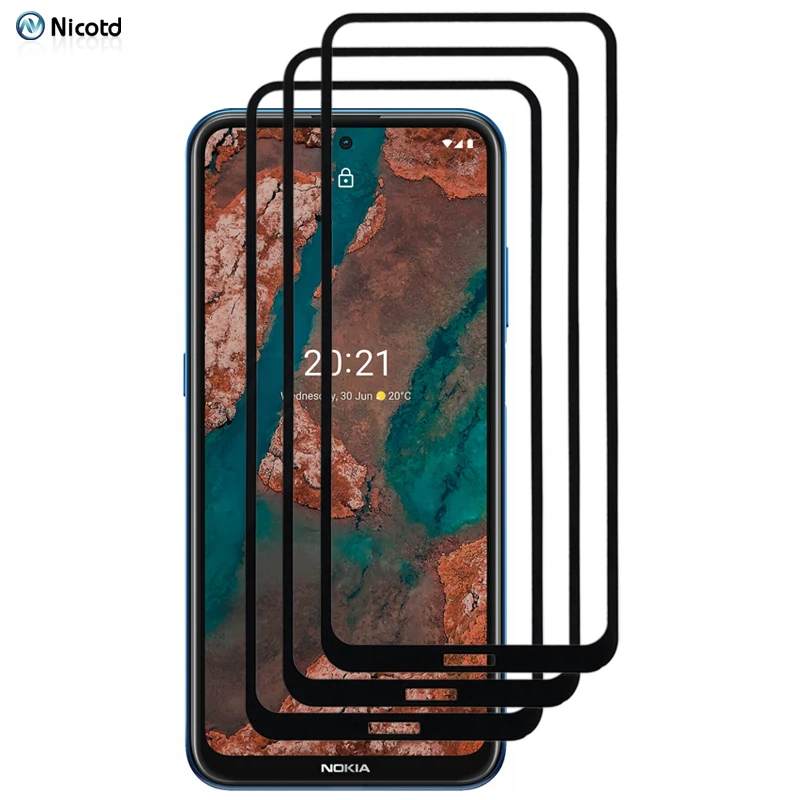 Защитное стекло для Nokia X20, TA-1341, TA-1344, TA-1350, 3 шт./лот