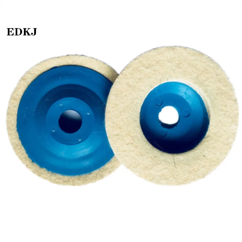 100*8*16mm Wool Polishing Wheel Buffing Pads Angle Grinder Wheel Felt Polishing Disc for Metal Marble Glass Ceramics