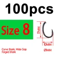 100pcs size 8
