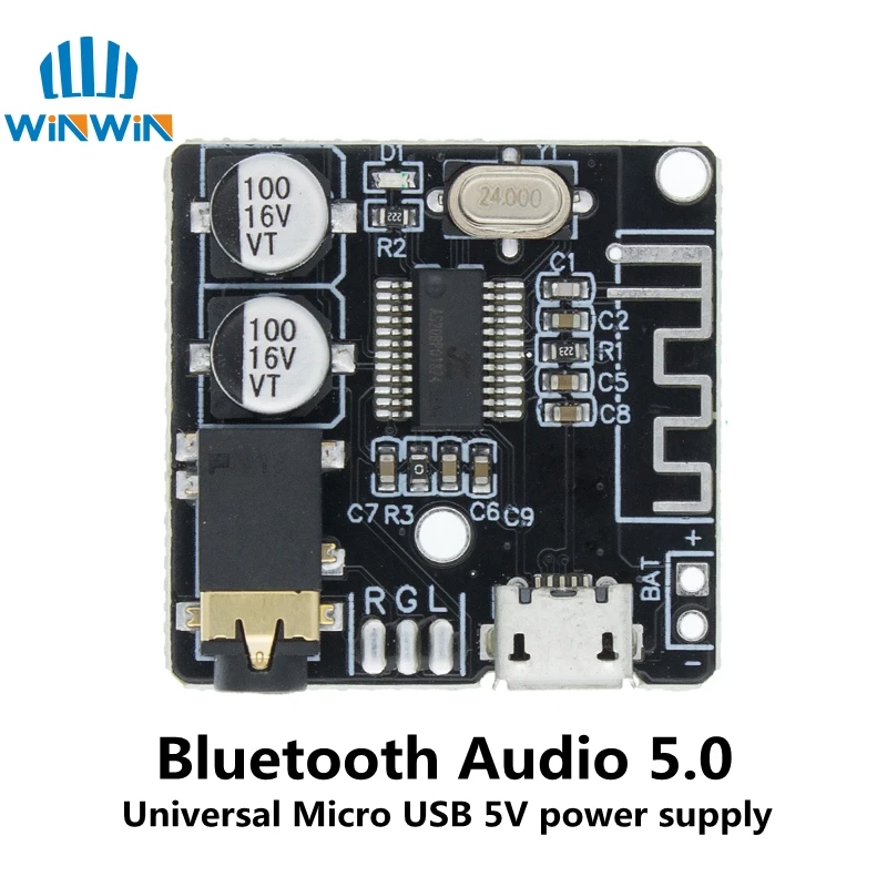 DIY Bluetooth Audio Receiver board Bluetooth 4.0 4.1 4.2 5.0 MP3 Lossless Decoder Board Wireless Stereo Music Module 3.7-5V