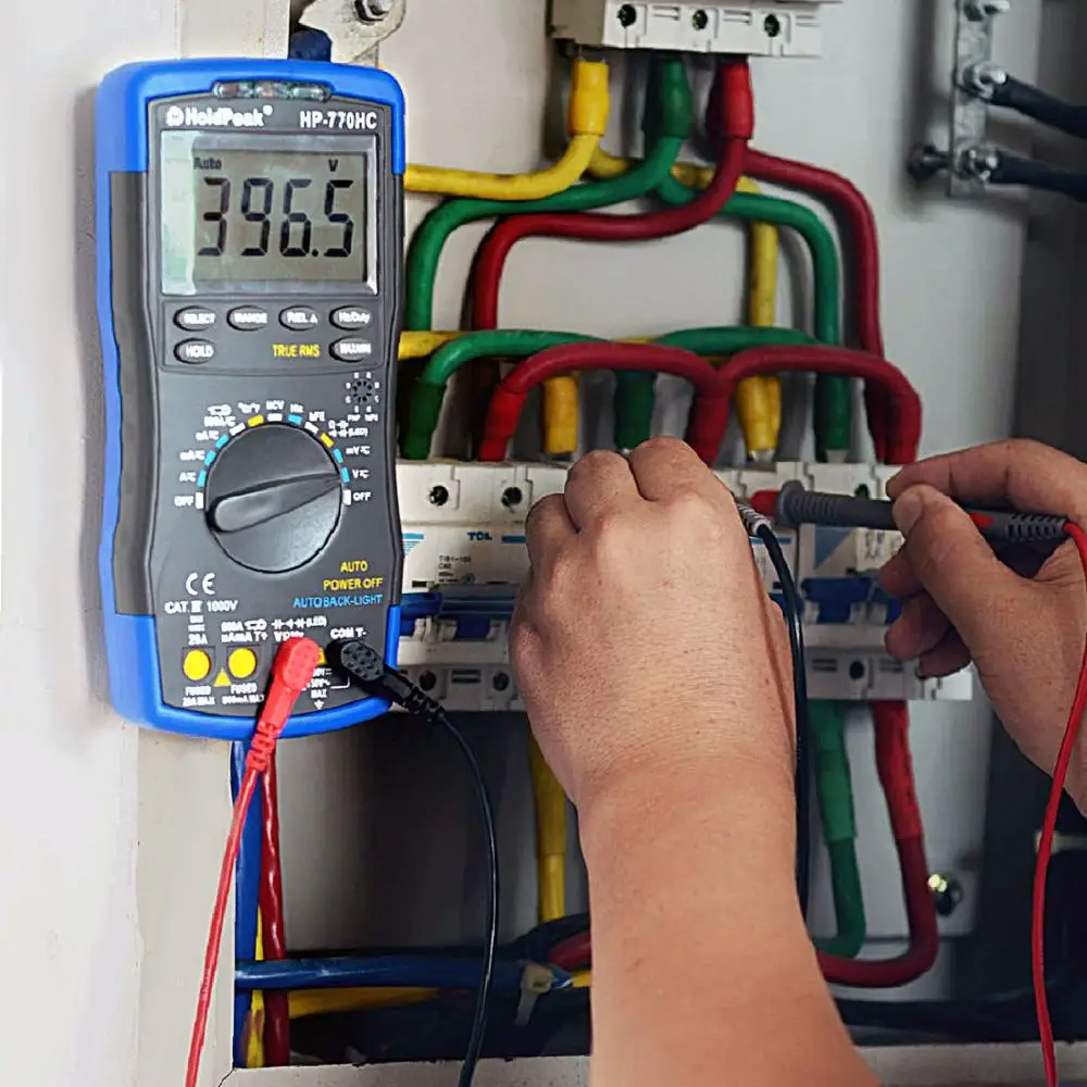 Multimetro HoldPeak HP-770HC True RMS Auto Ranging Digital Multimeter with NCV Feature and Temperature/Frequency/Duty Cycle Test