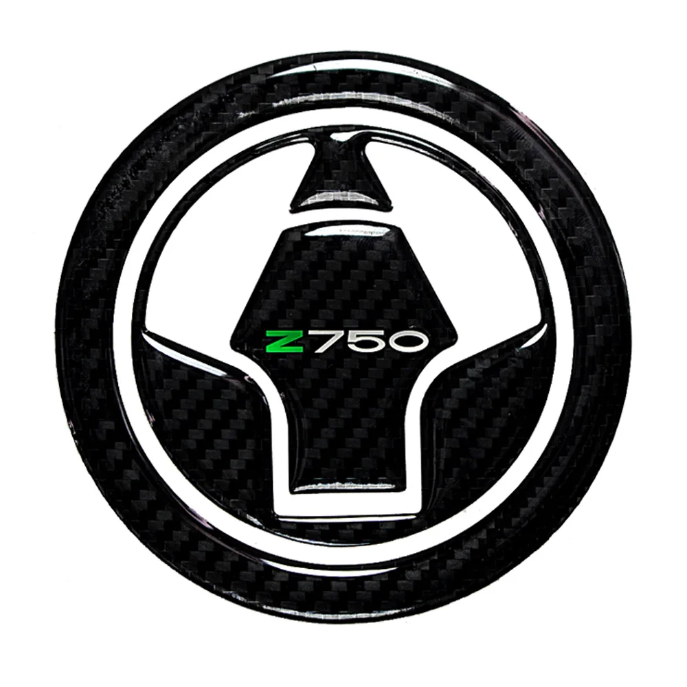 ForKawasaki Z750 2007-2015 motorcycle fuel tank cap cover 3D carbon fiber sticker protection Z750R