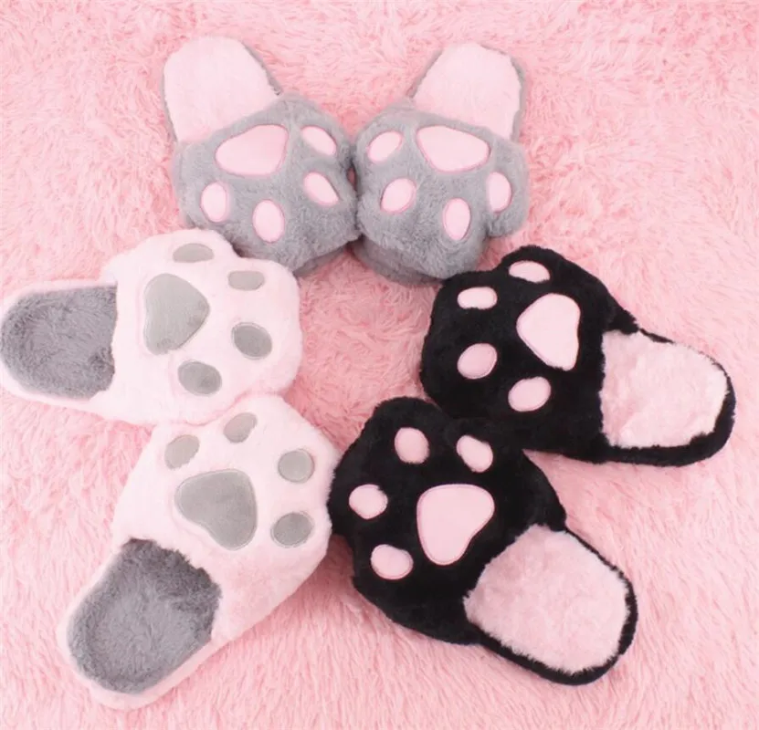 Women Winter Home Slippers Furry Unicorn Slippers Cute Cartoon Slides Snug Bedroom Slides Warm Cotton Slippers Indoor Slippers