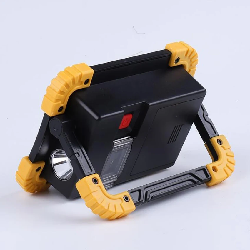 2 cob 20w conduziu a luz do trabalho, recarregável portátil à prova dwaterproof água conduziu luzes fortes para acampamento ao ar livre caminhadas reparação de carro de emergência