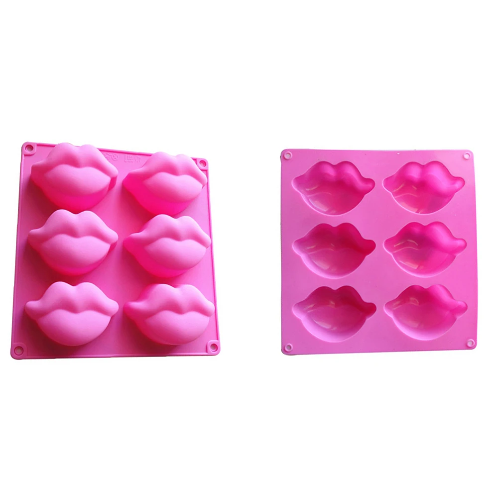 3d Miệng Môi Hình Bánh Kẹo Khuôn Silicon Cho Polymer Đất Sét KHUÔN SOCOLA Bánh Xà Phòng Kẹo Làm Khuôn Tạo Hình Trang Trí Dụng Cụ