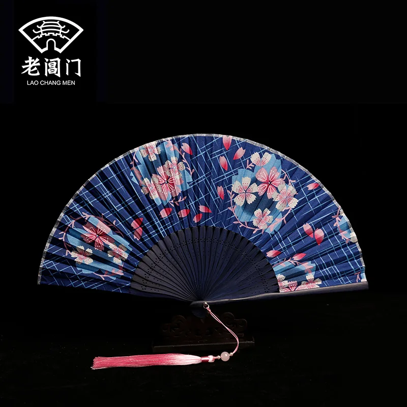 |antique fan fan classical Chinese wind restoring ancient ways hanfu women's small portable folding fan customization