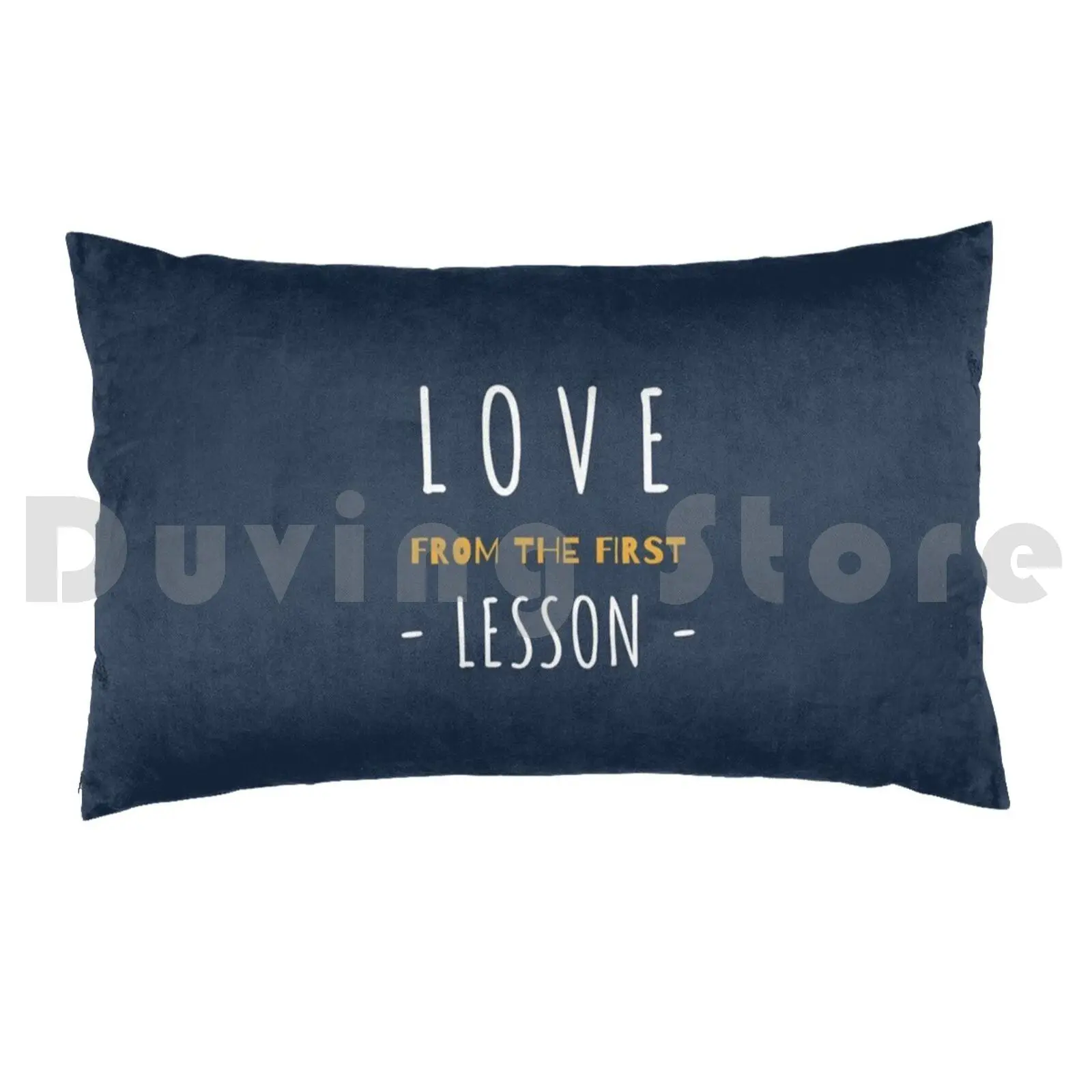 Love From The First Lesson Pillow Case Printed 35x50 Teaching Teacher School Funny Teach Teachers Educator