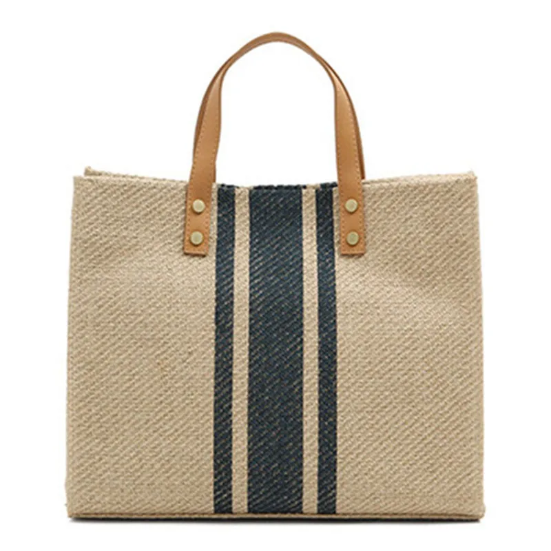 Bolso de paja para mujer, bolsa grande de tejido a juego de colores, Sexy, informal, a la moda, novedad de 2021