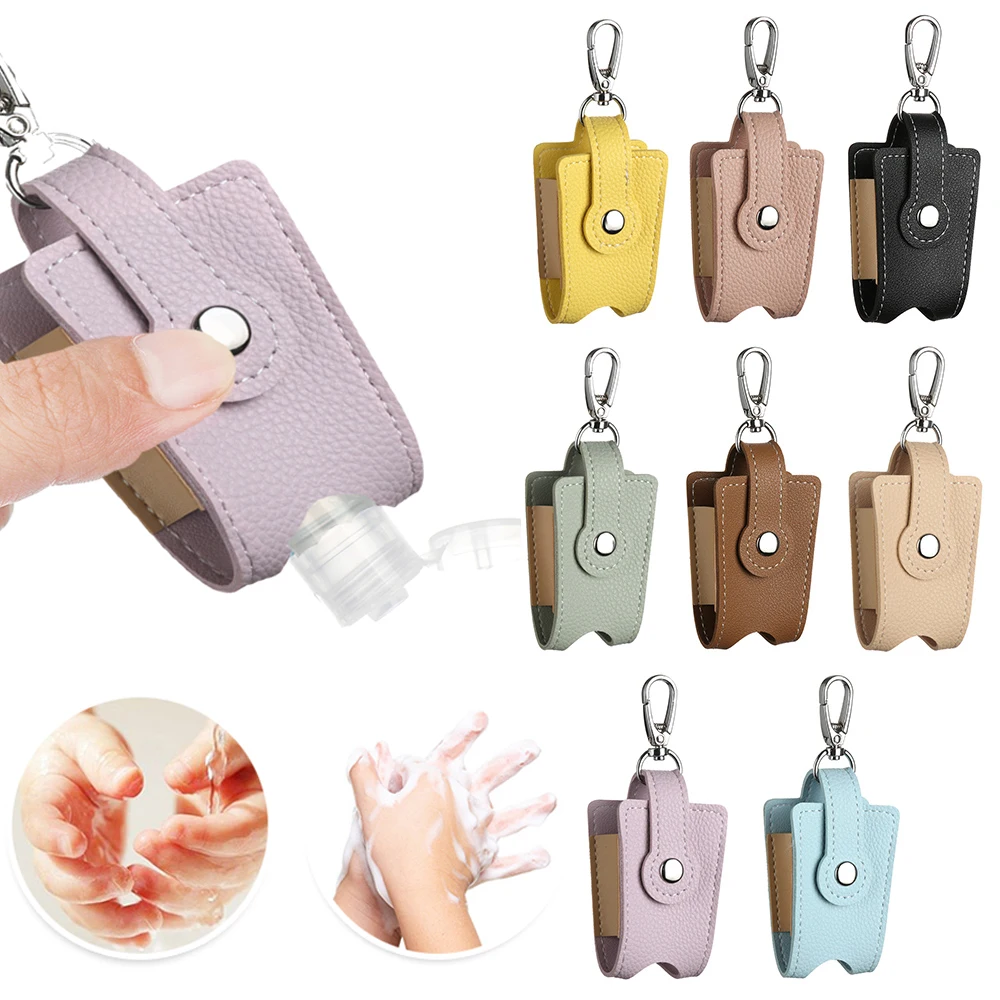 New Hand Sanitizer Keychain Holder Refillable Container Flip Cap Bottle With Keychain Travel Accessories