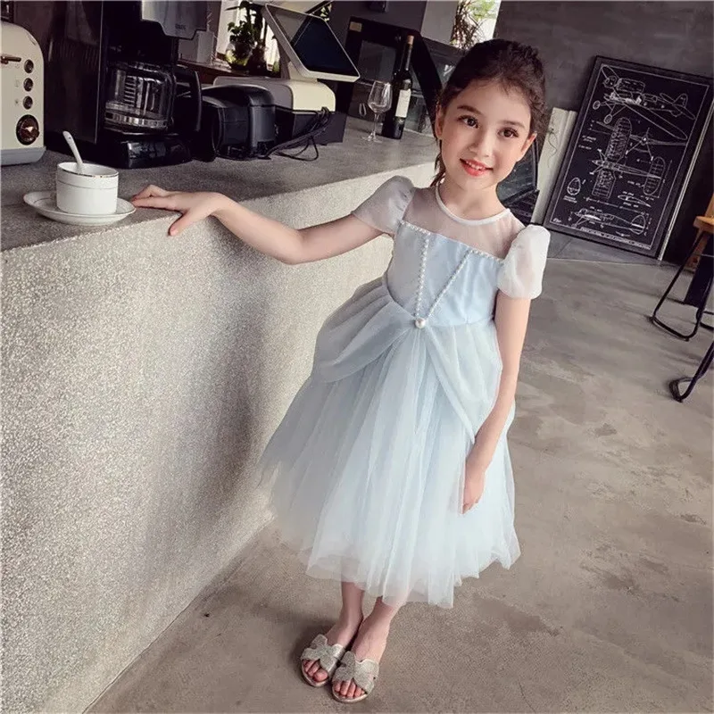 Girls Gown Dress Princess Summer Costumes Party Ball Gown Dress Baby Girls Wedding Birthday Prom Fancy Role-Play Dress