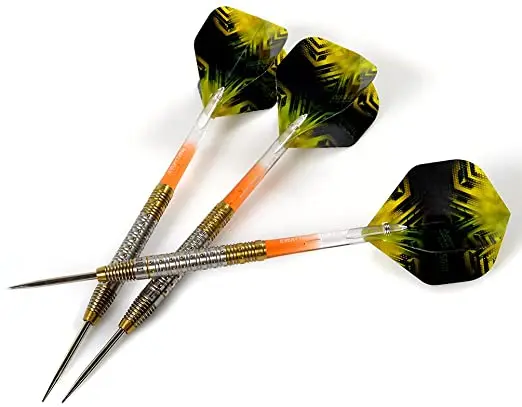 CUESOUL Aurora 23g 90 Throwing Steel Tip Tungsten Dart Set Professional,Titanium Nitride Coating