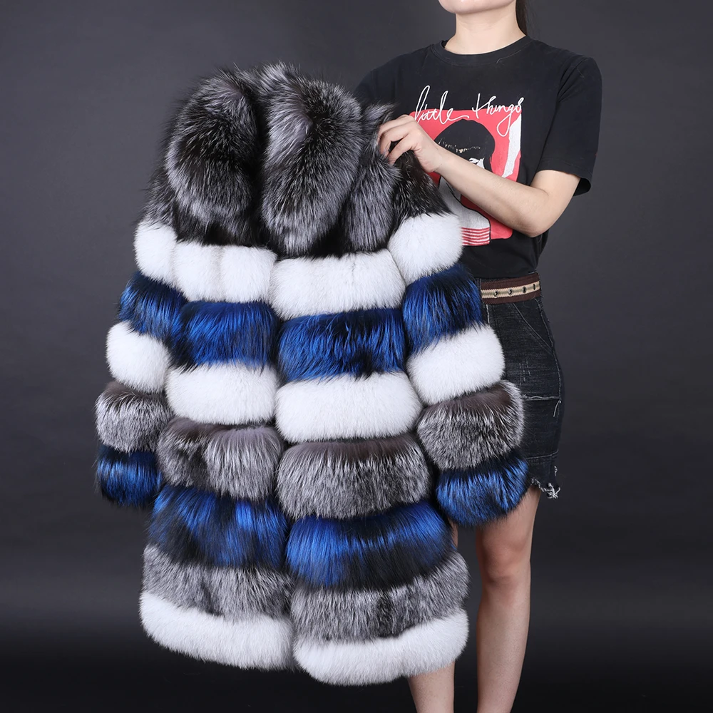 Natural fox fur female coat maomaokong2020 new fur coat warm vest fur jacket pie