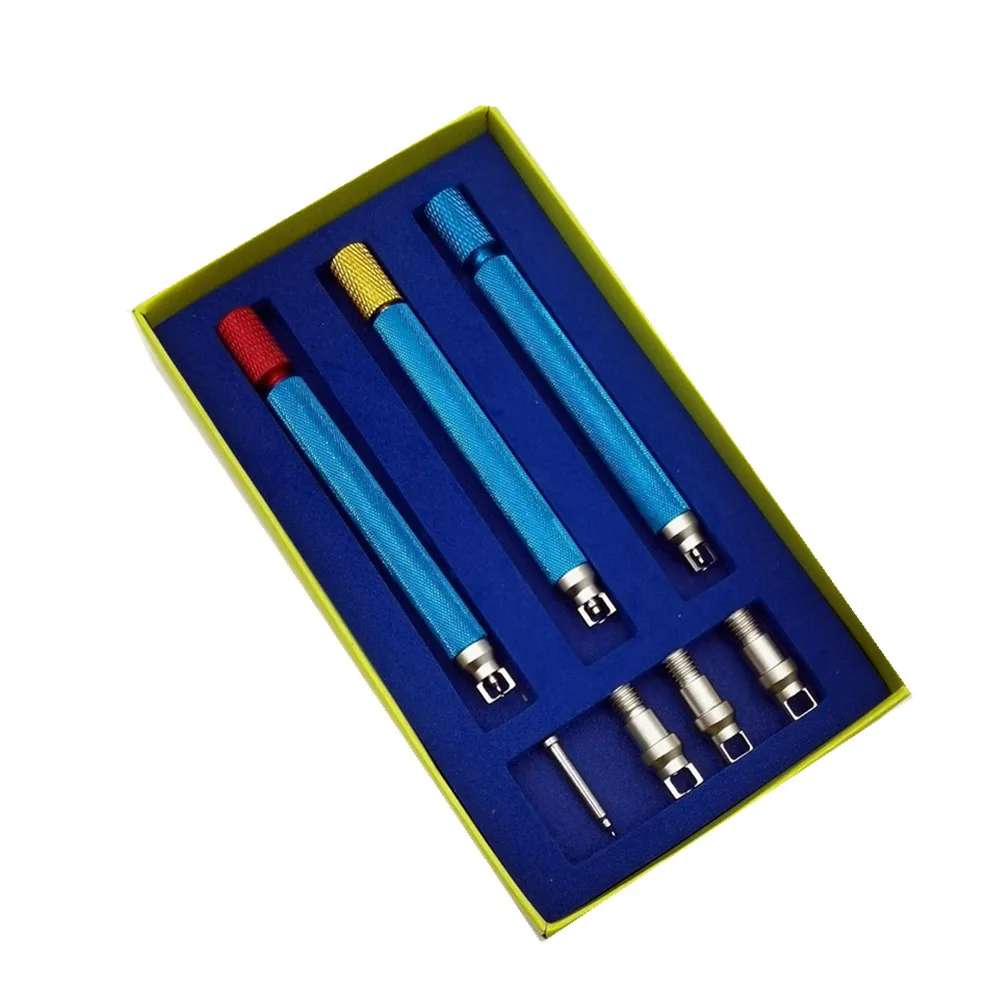 เหล็ก0.6มม.1.45มม.และ2.1มม.นาฬิกาเข็ม Remover Plunger Puller Pin Lifter ซ่อมเครื่องมือ
