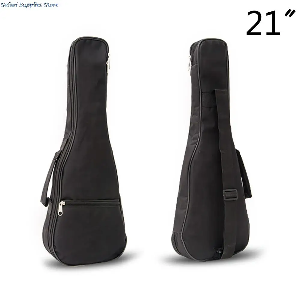 21 inch Ukulele Waterproof Guitar Cover Gig Bag Soft Case Light Gear -Black