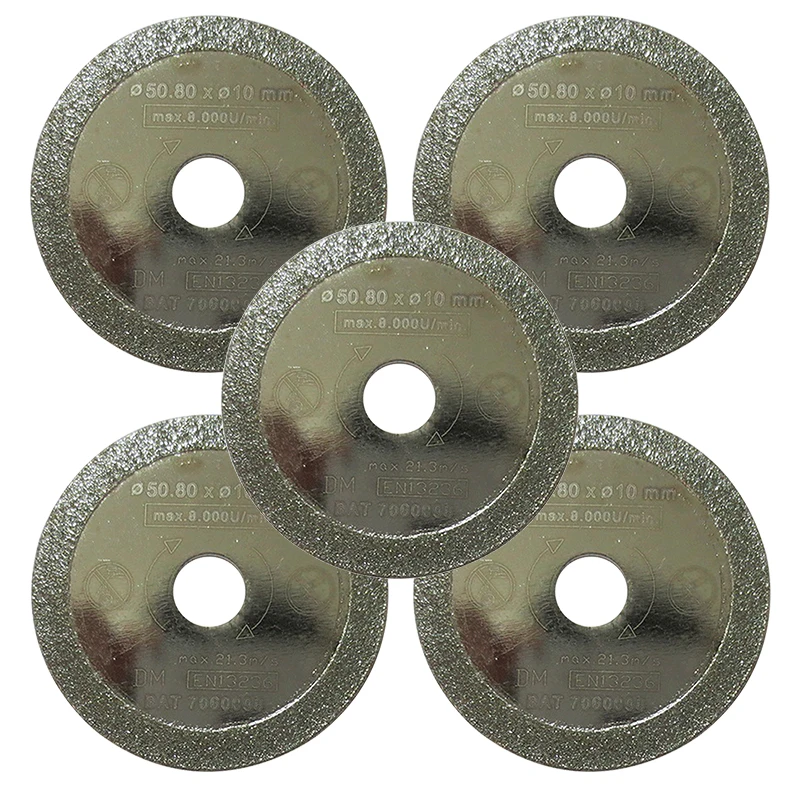 50X15Mm Diameter, 5 Stks/partij, Mini Hand Cirkelzaagblad Diamantdoorslijpschijven, Tegel, glas Snijden Wiel, Accessoire Voor Power Tool