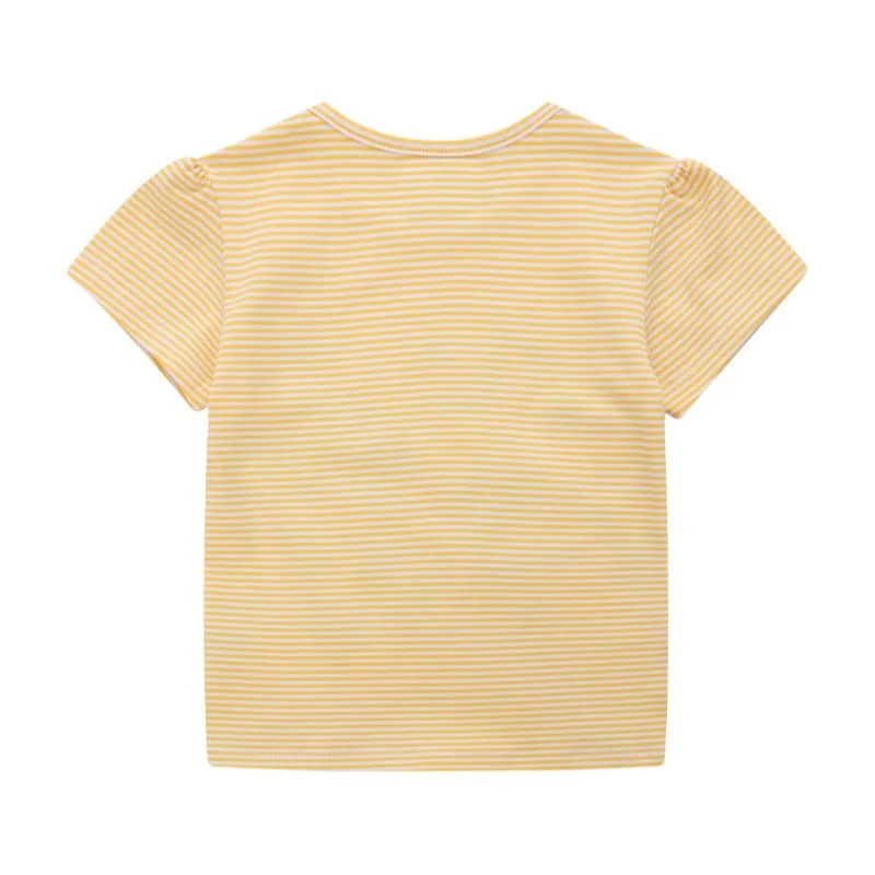 Jumping Meters New Arrivals Summer Cartoon T Shirts For Baby Boys Girls Birds Embroidery Fashion Children Clothes 2-7T