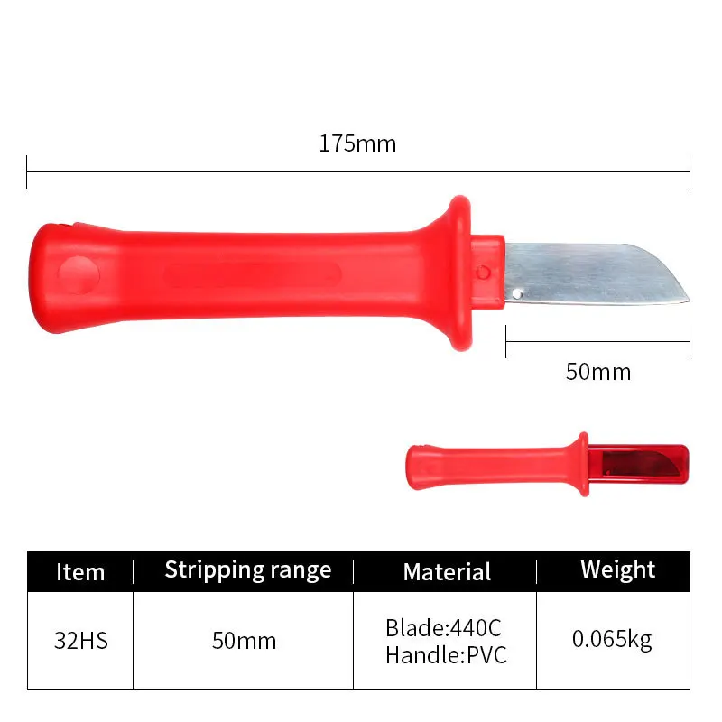 Portable Mini Stripping Knife Wire Stripper Tool German insulated electrician knife 31HS 32HS 33HS 34HS 35HS