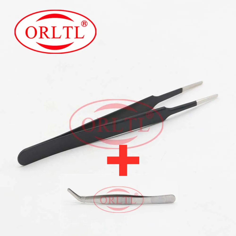 Common Rail  Series  Straight and oblique Non-magnetic Tweezers, Auto Repair Tools Non-magnetic Tweezers for  Car repair tools