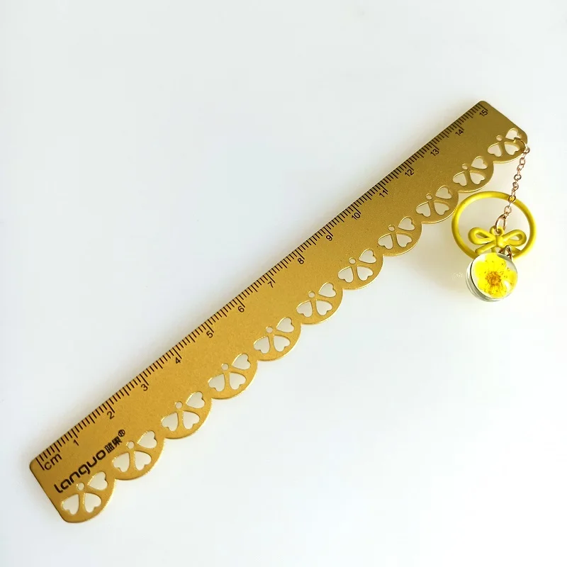 Mode Lesezeichen Lineal Metall Nette Herrscher Bunte