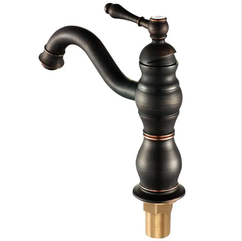 

Vidric New Arrivals brass Basin Faucet hot and cold Water Faucet single lever Crane black oil Brushed bathroom sink faucet basin