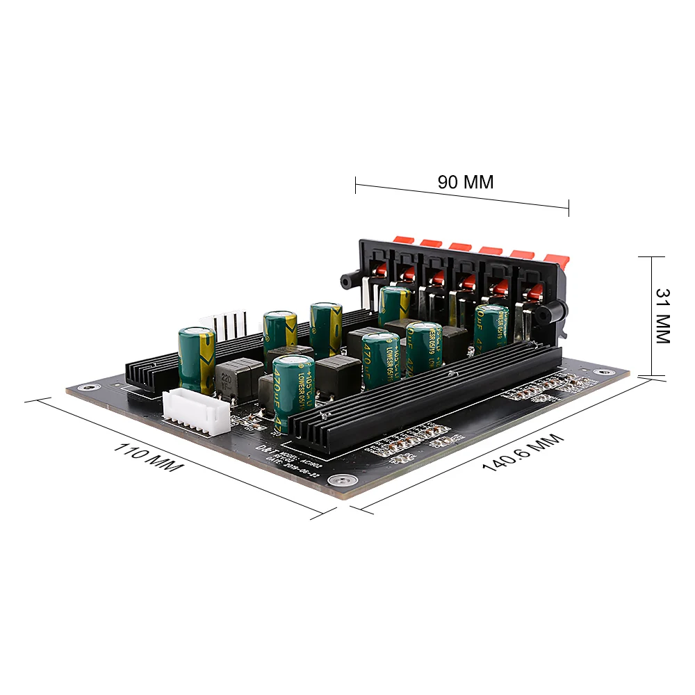 AIYIMA-Amplificador de sonido Digital TPA3116 5,1, placa de Audio, 50Wx4, 100Wx2, altavoz, para cine en casa, 5,1