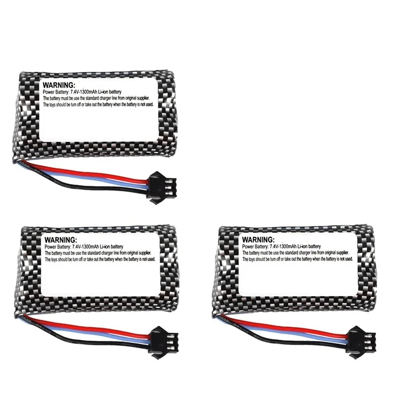 1/2/3/5/10pcs7.4v 1300mAh rechargeable battery for Watch Gesture Sensing Twisted RC stunt car 18650 7.4v battery FOR RC Cars