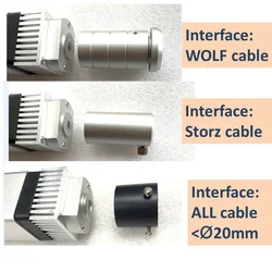 Phlatlight – source de lumière endoscopique pour câble de fibre, mini source d'éclairage pour microscope LED