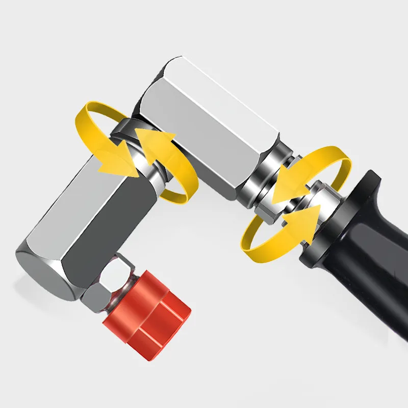 Imagem -03 - Pistola de Graxa Universal Cabeça Pneumática o Lubrificador Máquina de Graxa Elétrica Bico Grab Gun Bocal Acessórios Gerais de Alta Pressã