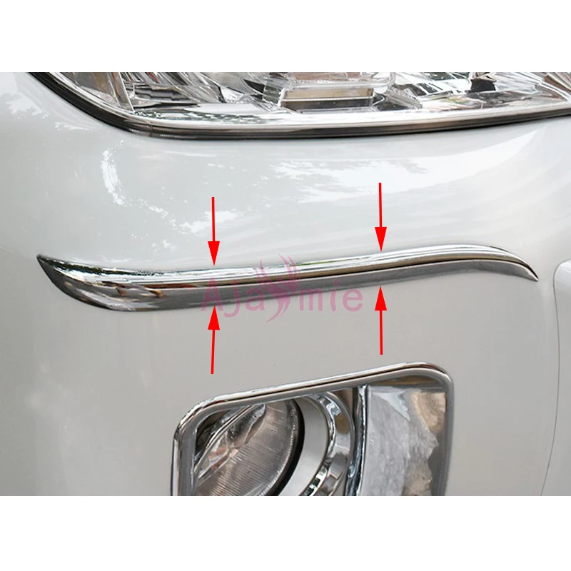 

For Toyota LC Land Cruiser 200 2012 2013 2014 2015 Front Side Grille Trim Bumper Chrome Car-Styling Accessories