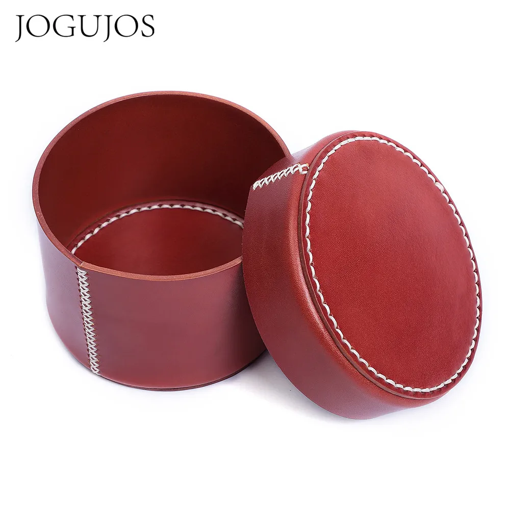 

JOGUJOS Vintage Jewelry Box Organizer Large Women Cosmetic Bags Makeup Bag Women Genuine Leather Luxury Brand Tea Case Organizer