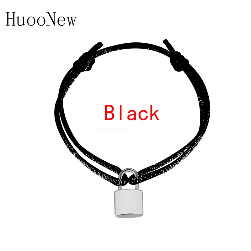 High Quality Adjustable Rope Men Women Bracelet Stainless Steel Lucky Lock Retractable Bangle fit14cm to 24cm Hand Circumference